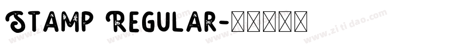 Stamp Regular字体转换